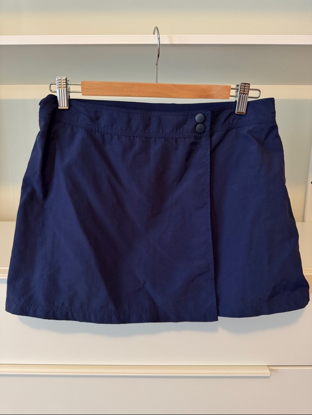 Land’s End Navy Wrap Mini Skirt Swimming bottom - Classic Solid